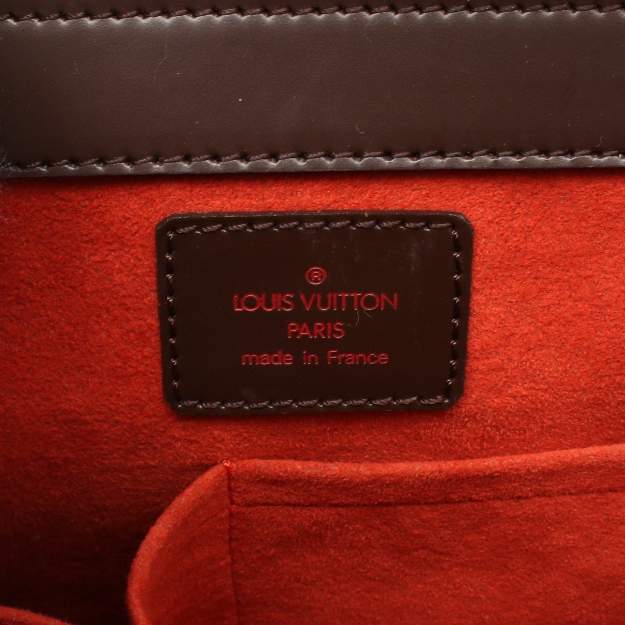 Louis Vuitton Louis Vuitton Saria Thor Damier Ebene Handbag Leather Brown Size ONE SIZE - 4 Thumbnail