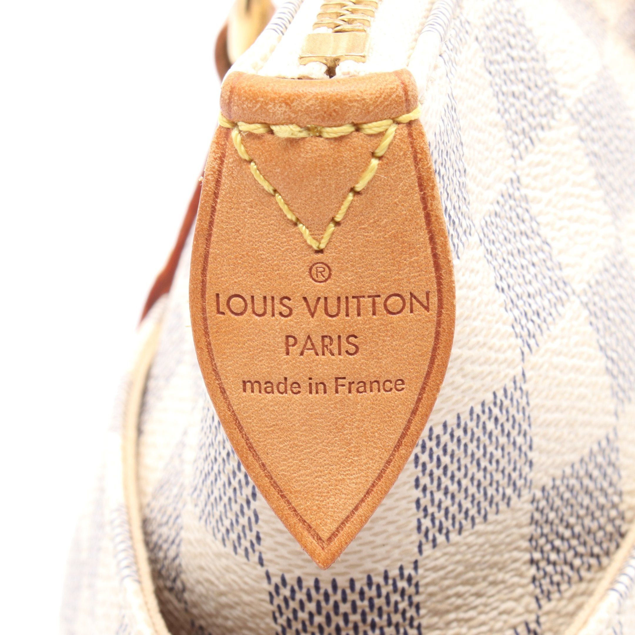 Louis Vuitton Louis Vuitton Totally Pm Damier Azur Shoulder Bag Tote Leather White Size ONE SIZE - 4 Thumbnail