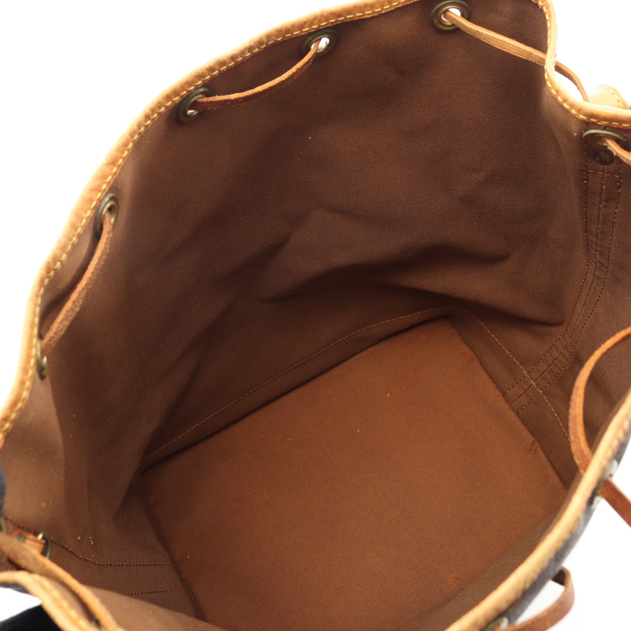 Louis Vuitton Louis Vuitton Noe Monogram Shoulder Bag Leather Brown Size ONE SIZE - 3 Thumbnail