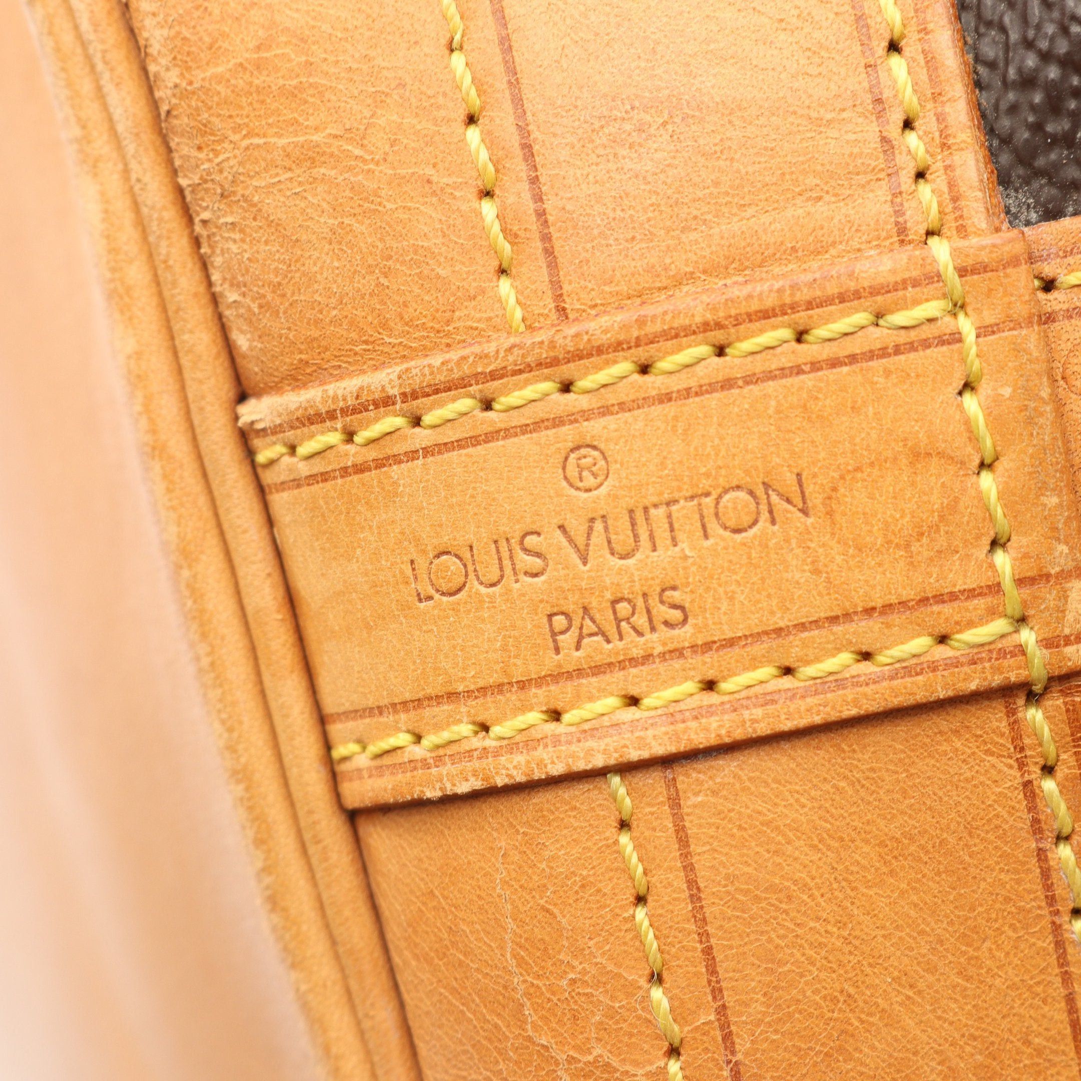 Louis Vuitton Louis Vuitton Noe Monogram Shoulder Bag Leather Brown Size ONE SIZE - 4 Thumbnail