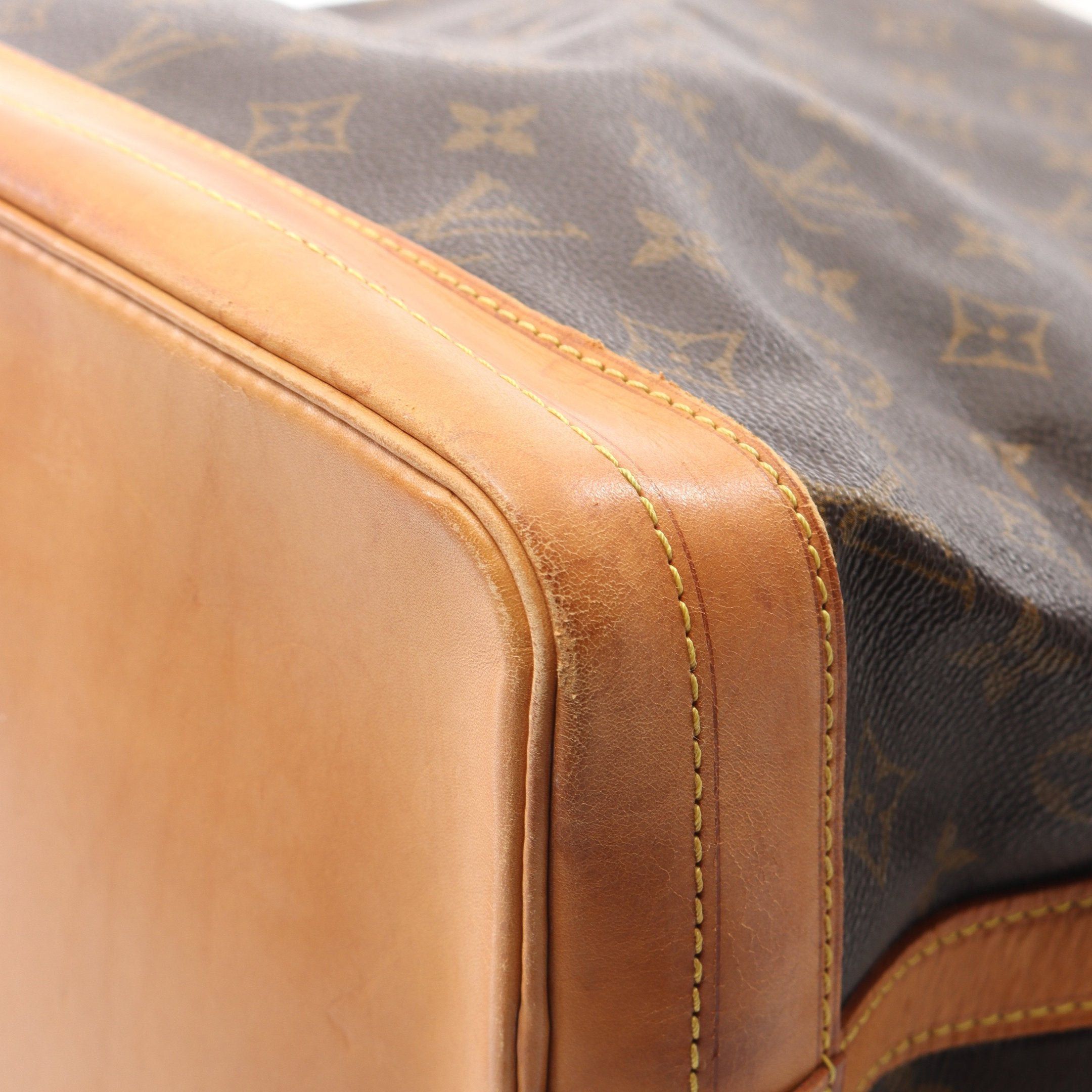 Louis Vuitton Louis Vuitton Noe Monogram Shoulder Bag Leather Brown Size ONE SIZE - 7 Thumbnail