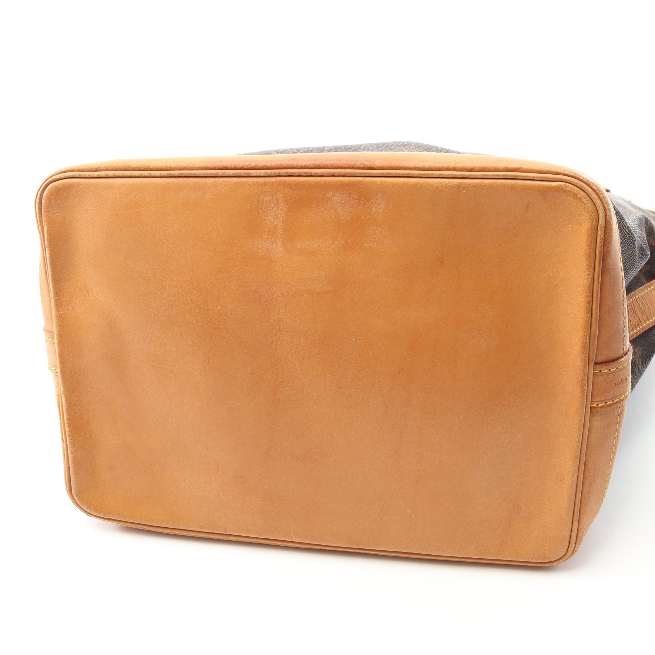 Louis Vuitton Louis Vuitton Noe Monogram Shoulder Bag Leather Brown Size ONE SIZE - 8 Thumbnail