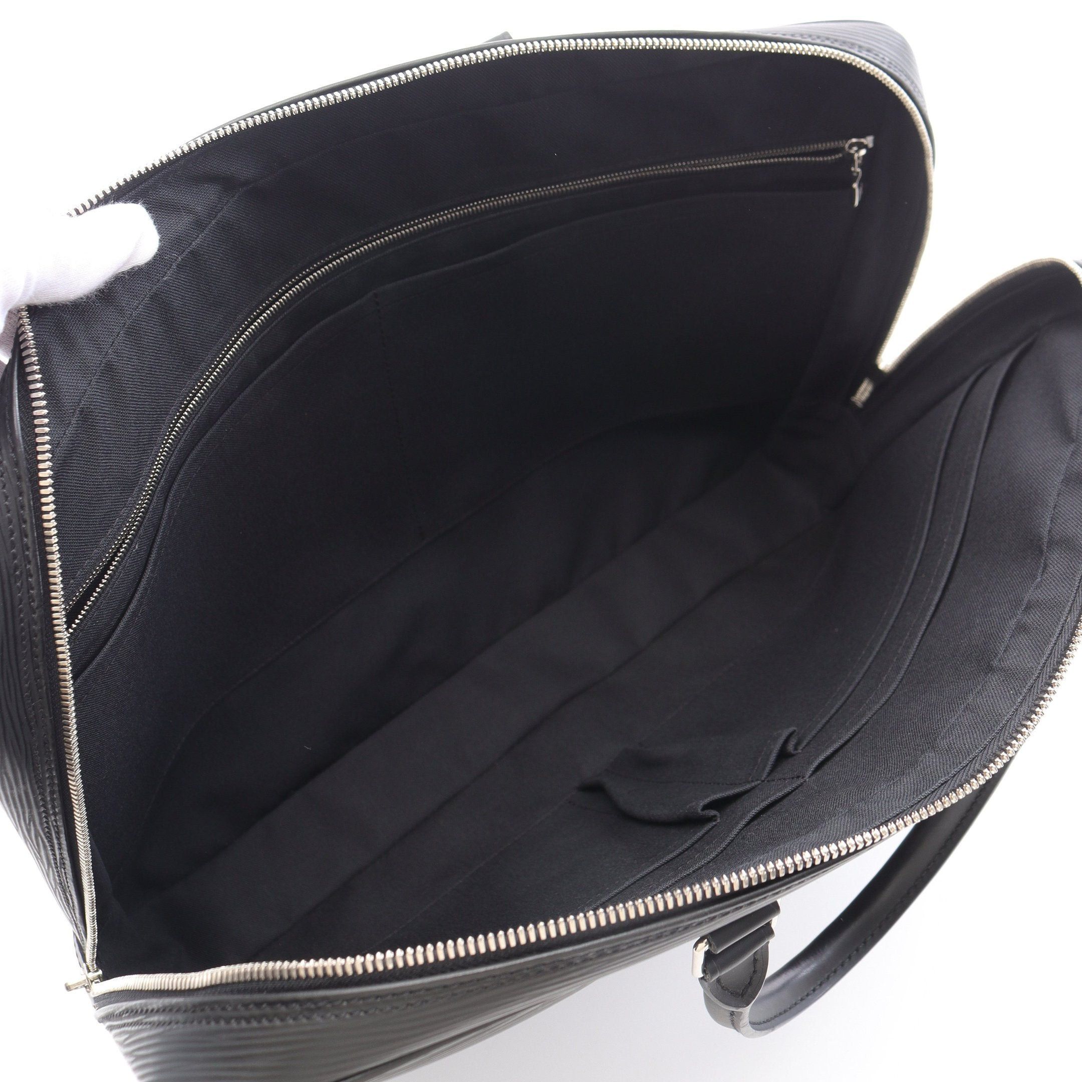 Louis Vuitton Louis Vuitton Porte Document Voyage Epi Noir Business Bag Briefcase Leather Black Size ONE SIZE - 3 Thumbnail