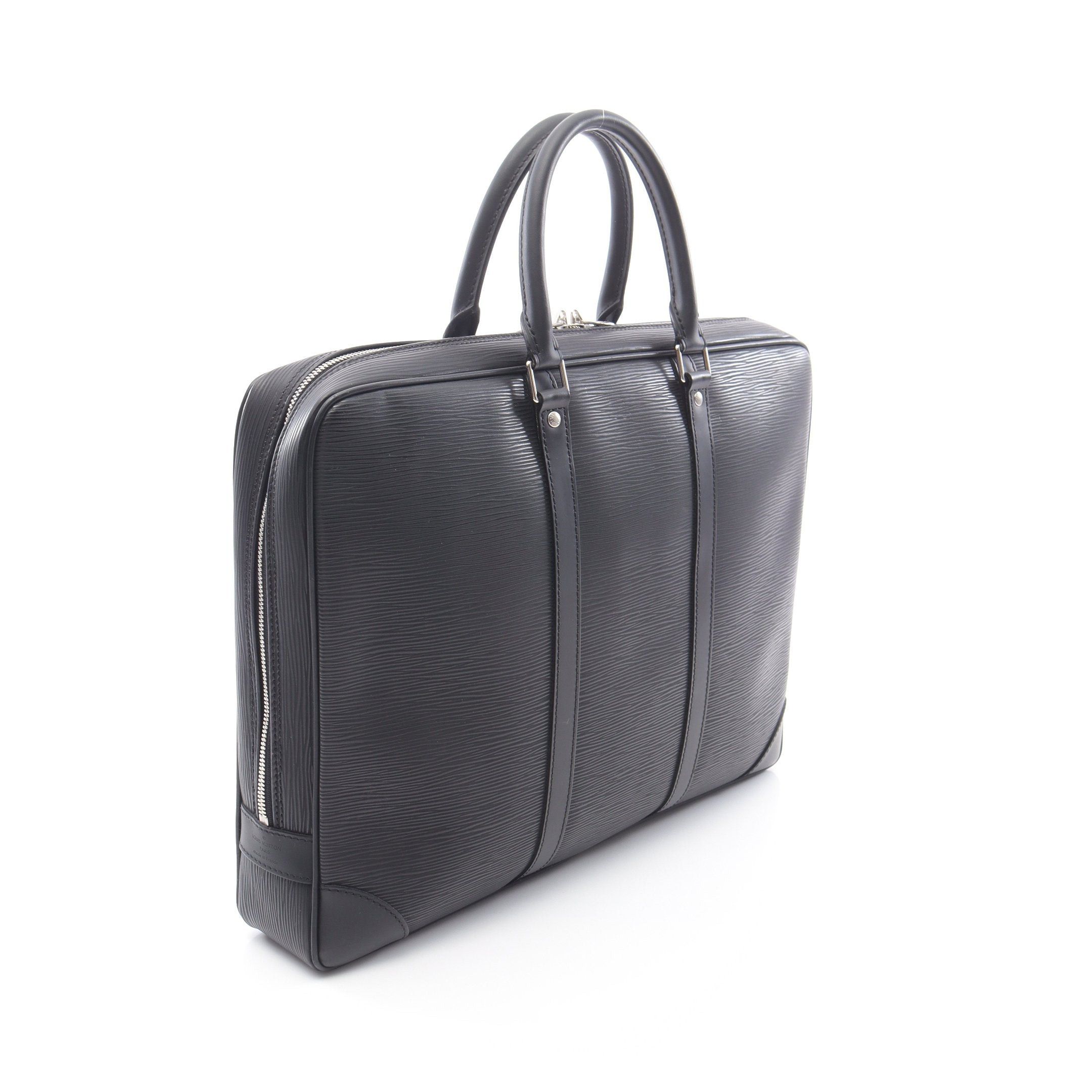 Louis Vuitton Louis Vuitton Porte Document Voyage Epi Noir Business Bag Briefcase Leather Black Size ONE SIZE - 2 Thumbnail