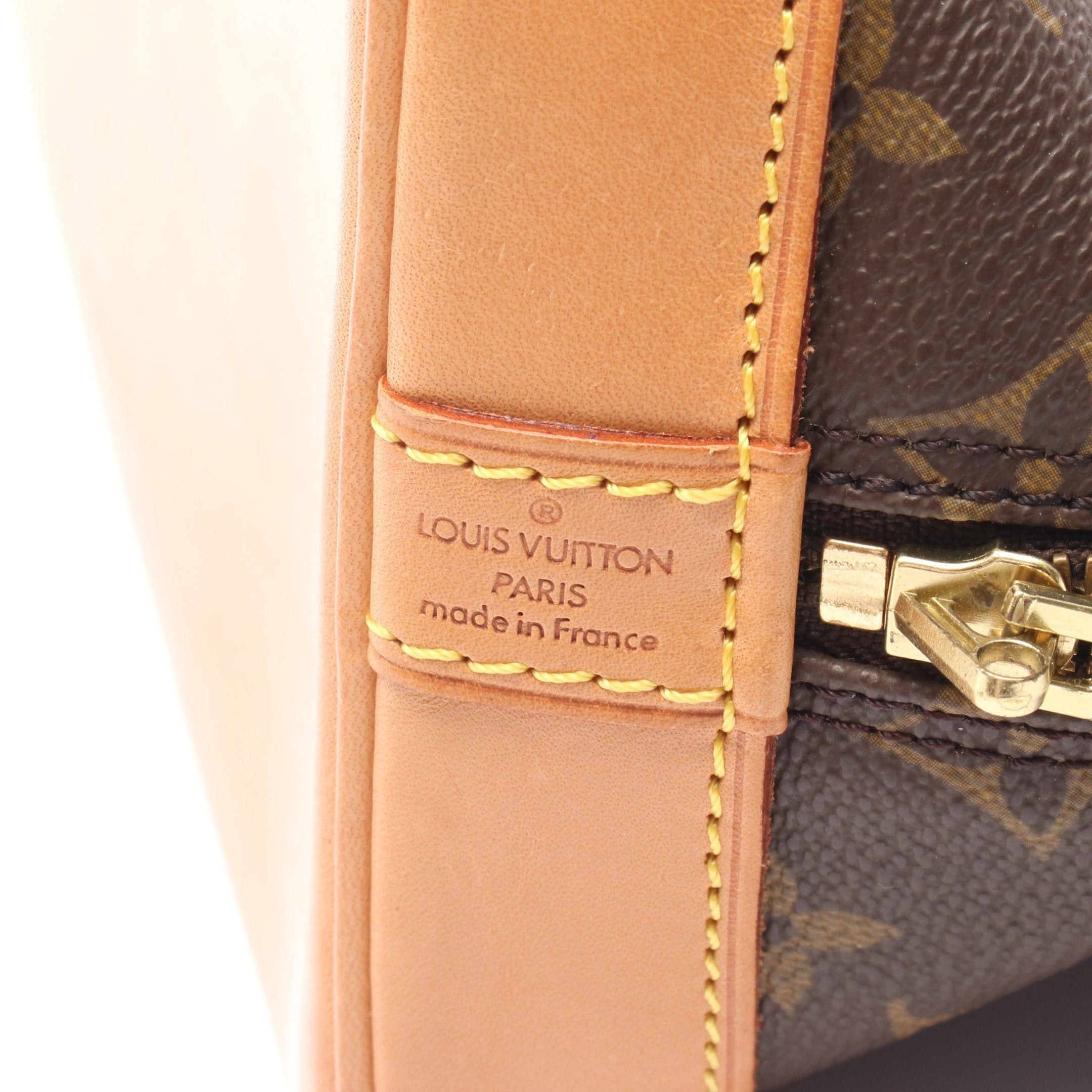Louis Vuitton Louis Vuitton Alma Pm Monogram Handbag Leather Brown Size ONE SIZE - 4 Thumbnail