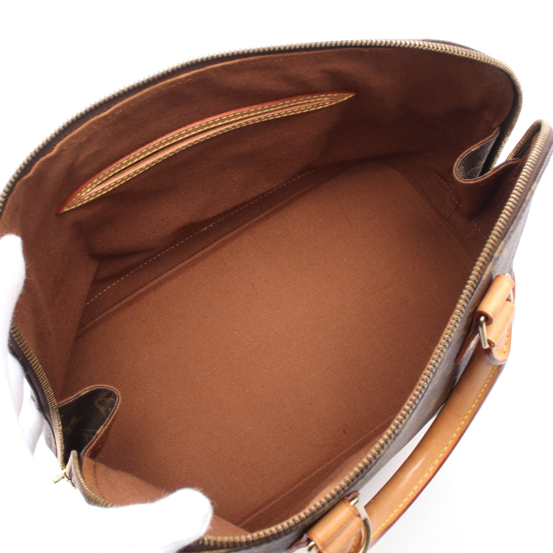 Louis Vuitton Louis Vuitton Alma Pm Monogram Handbag Leather Brown Size ONE SIZE - 3 Thumbnail