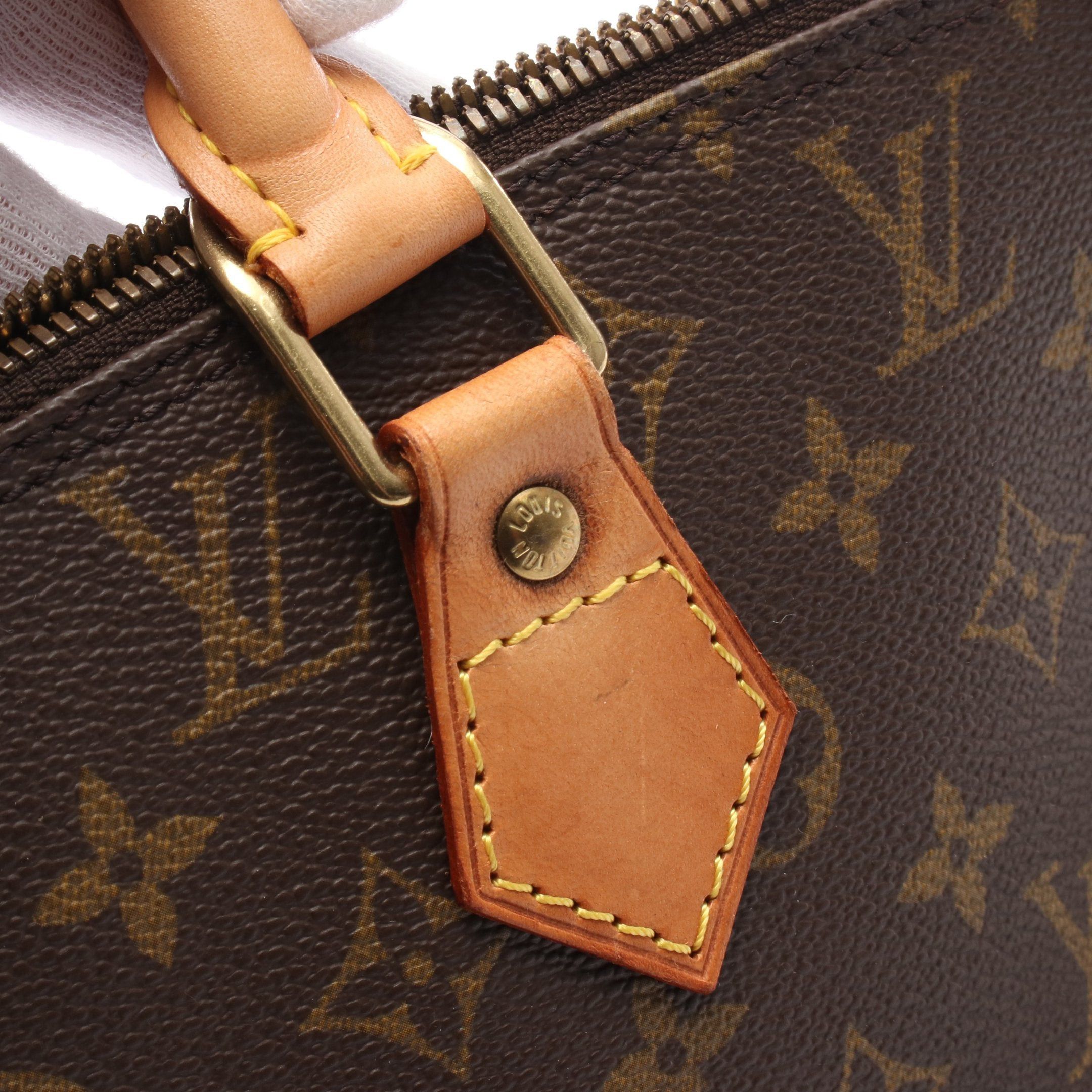 Louis Vuitton Louis Vuitton Alma Pm Monogram Handbag Leather Brown Size ONE SIZE - 9 Thumbnail