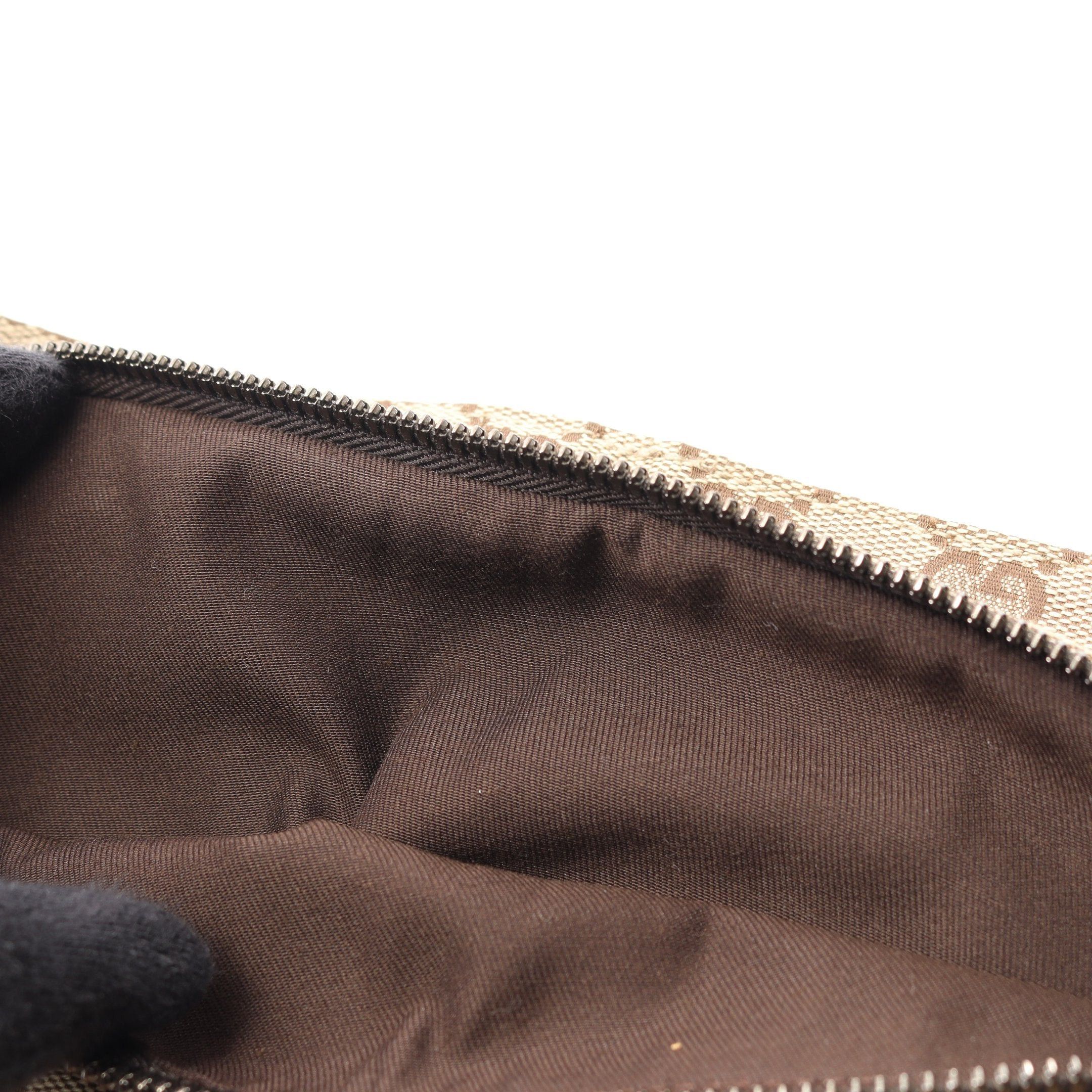 Gucci Gucci Gg Canvas Body Bag Waist Leather Beige Dark Brown Size ONE SIZE - 5 Thumbnail