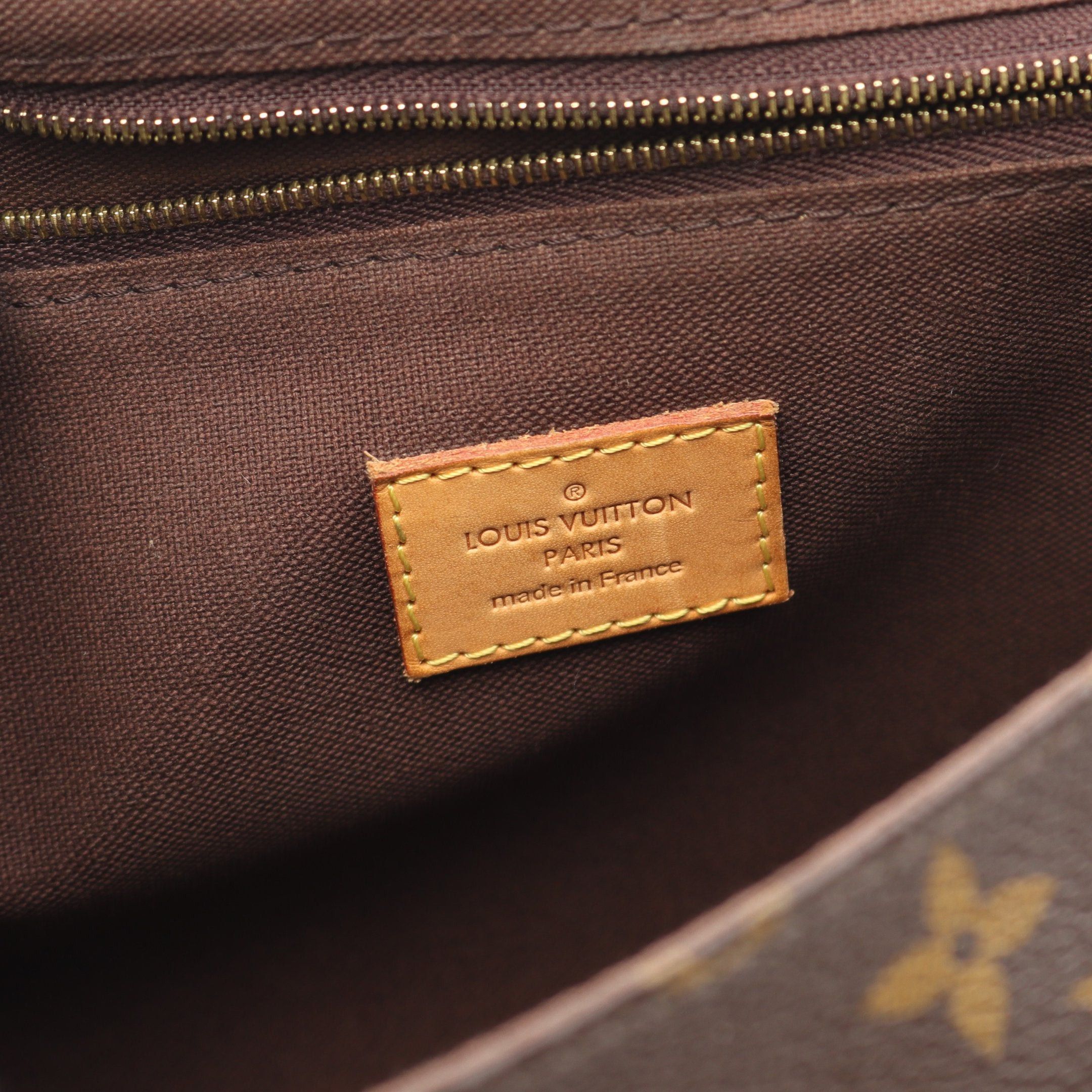 Louis Vuitton Louis Vuitton Menilmontant Pm Monogram Shoulder Bag Leather Brown Size ONE SIZE - 4 Thumbnail