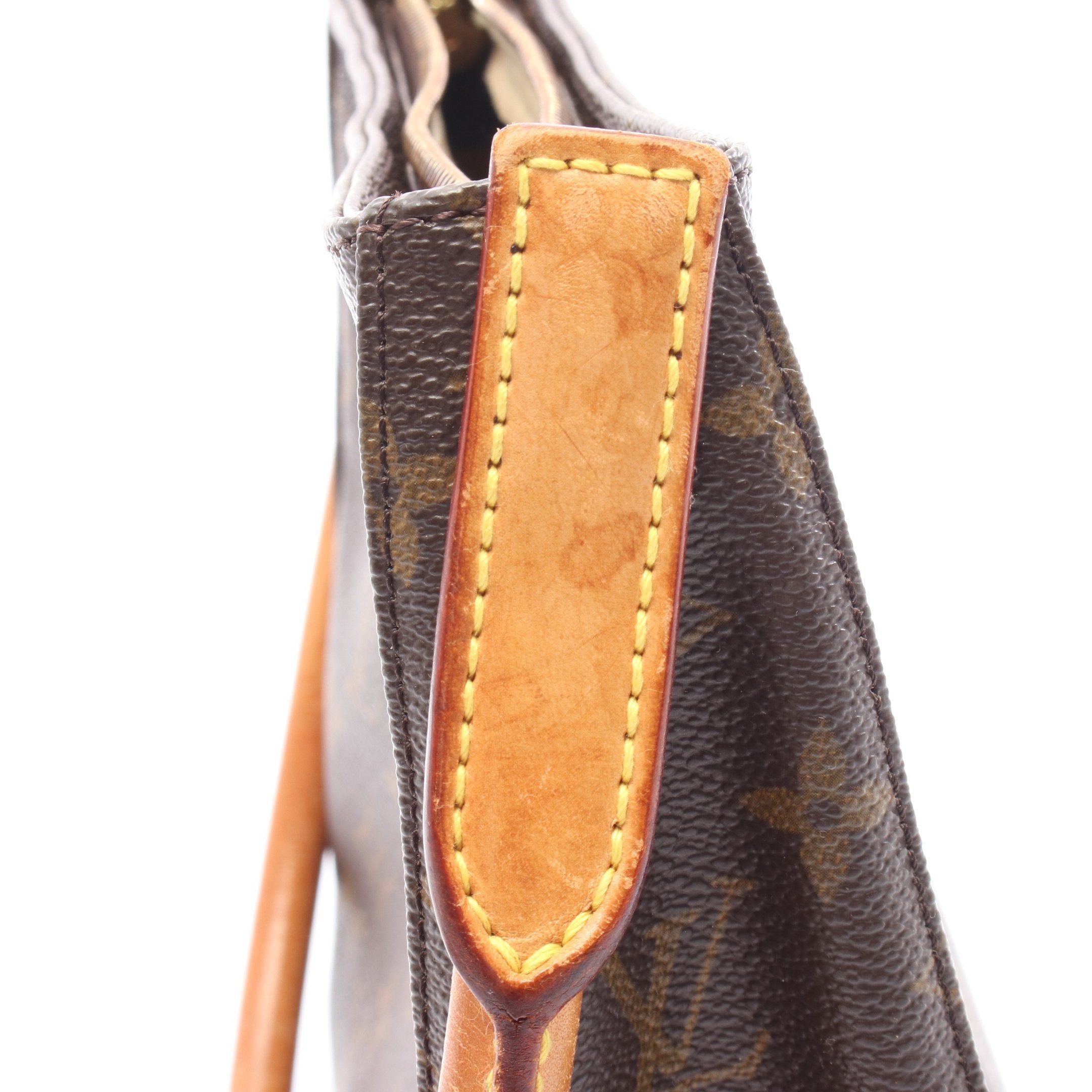 Louis Vuitton Louis Vuitton Looping Mm Monogram Shoulder Bag Leather Brown Size ONE SIZE - 8 Thumbnail