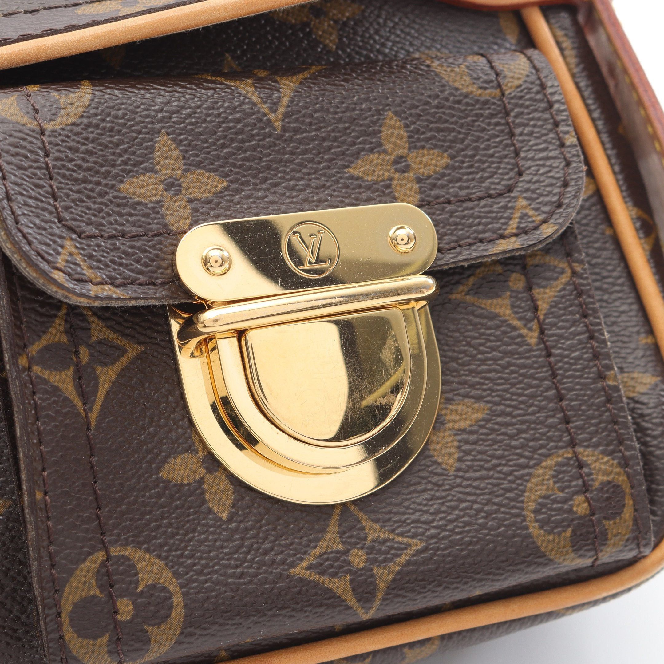 Louis Vuitton Louis Vuitton Hudson Pm Monogram Shoulder Bag Leather Brown Size ONE SIZE - 12 Thumbnail