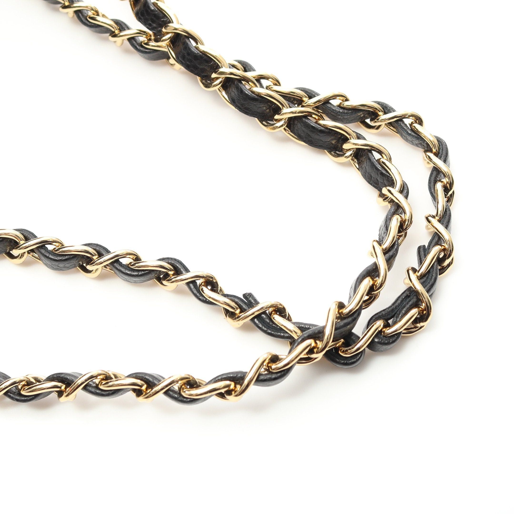 Chanel Chanel Matelasse Double Flap Chain Shoulder Bag Caviar Skin Black Gold Hardware Size ONE SIZE - 9 Thumbnail