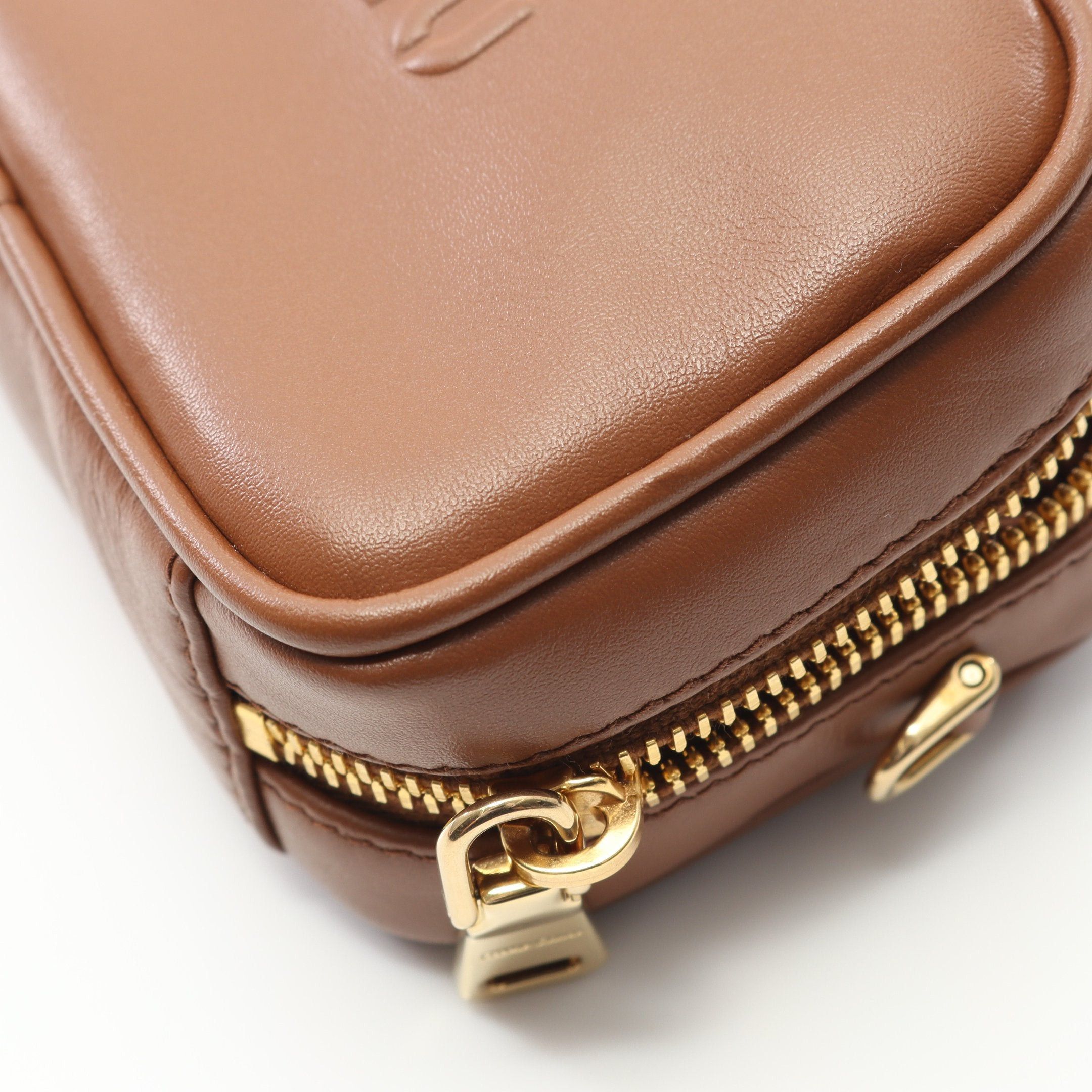 Miu Miu Miu Miu Bow Micro Bag Handbag Leather Brown Size ONE SIZE - 5 Thumbnail