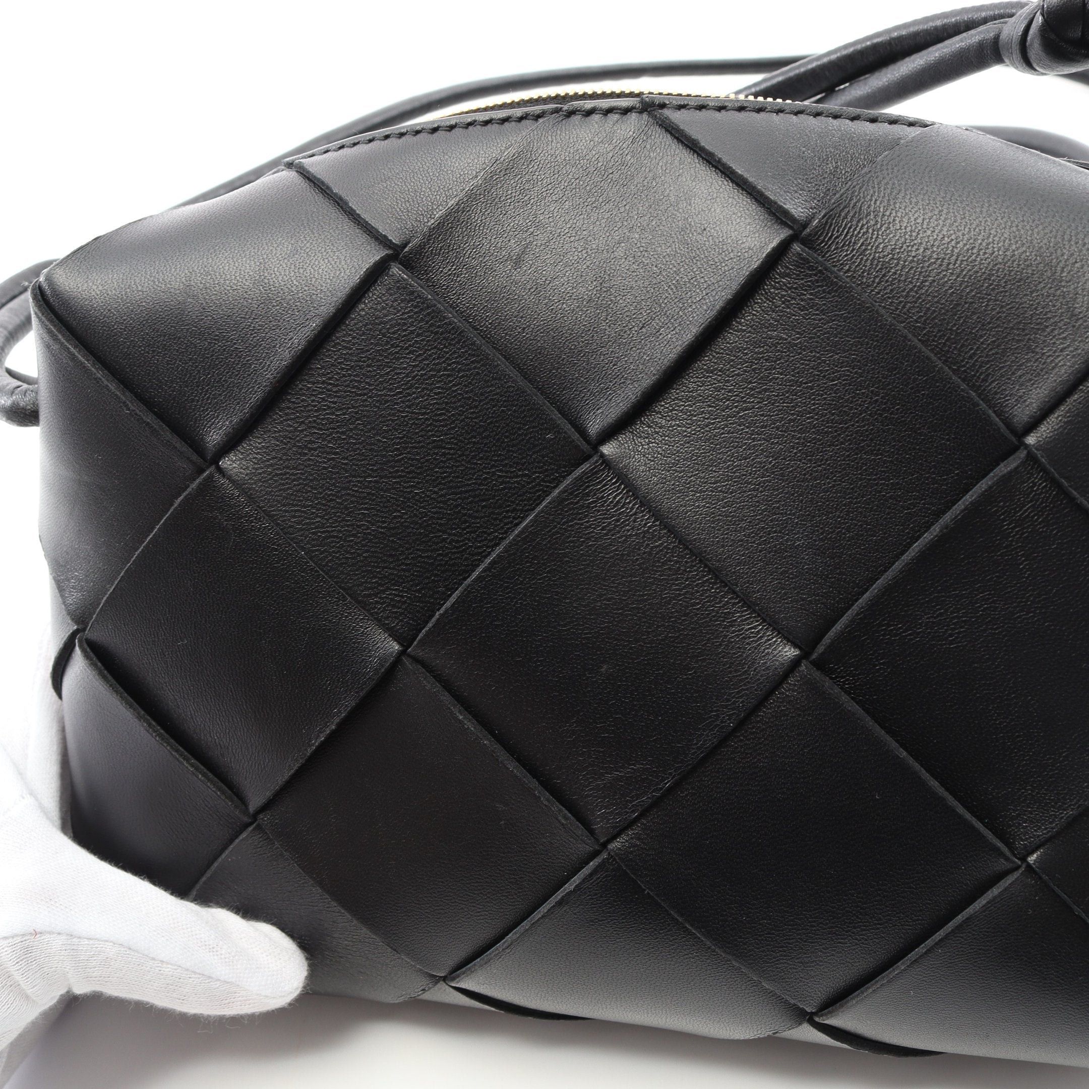 Bottega Veneta Bottega Veneta Small Cassette Camera Bag Shoulder Leather Black Size ONE SIZE - 8 Thumbnail