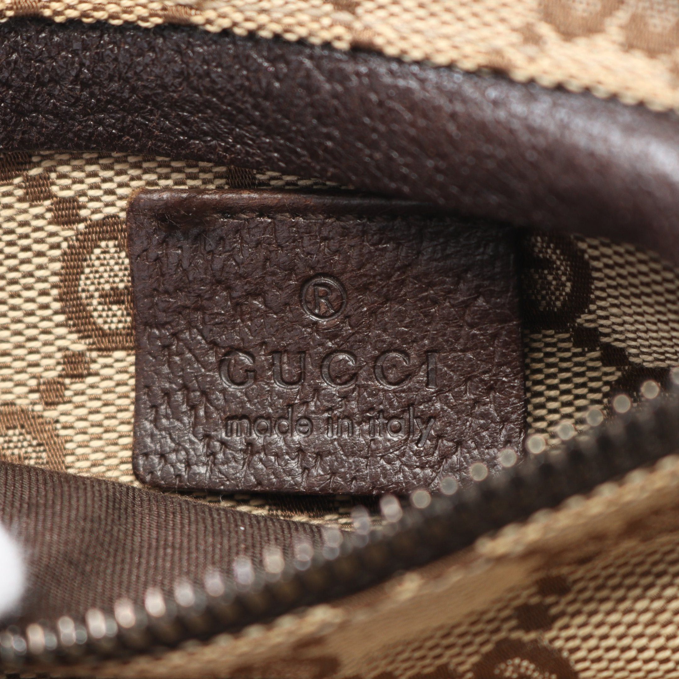 Gucci Gucci Gg Canvas Body Bag Waist Leather Beige Dark Brown Size ONE SIZE - 4 Thumbnail