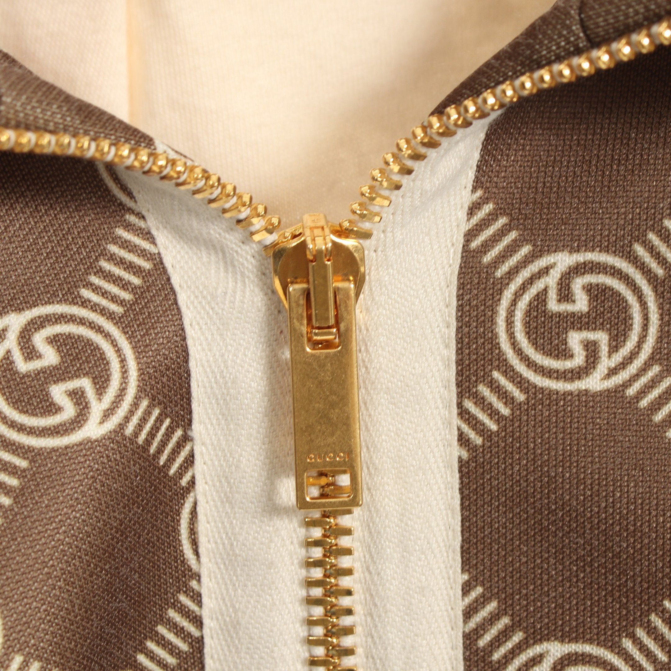 Gucci Gucci Interlocking G Sherry Line Blouson Cotton Brown Multicolor Size ONE SIZE - 6 Thumbnail