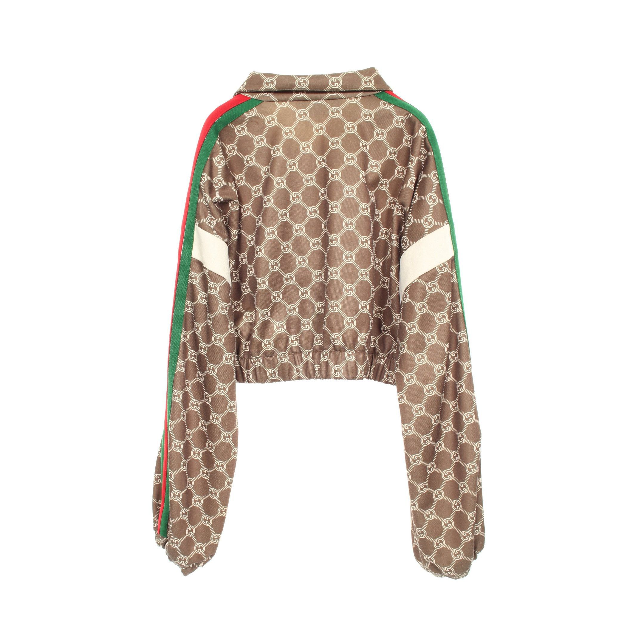 Gucci Gucci Interlocking G Sherry Line Blouson Cotton Brown Multicolor Size ONE SIZE - 2 Thumbnail