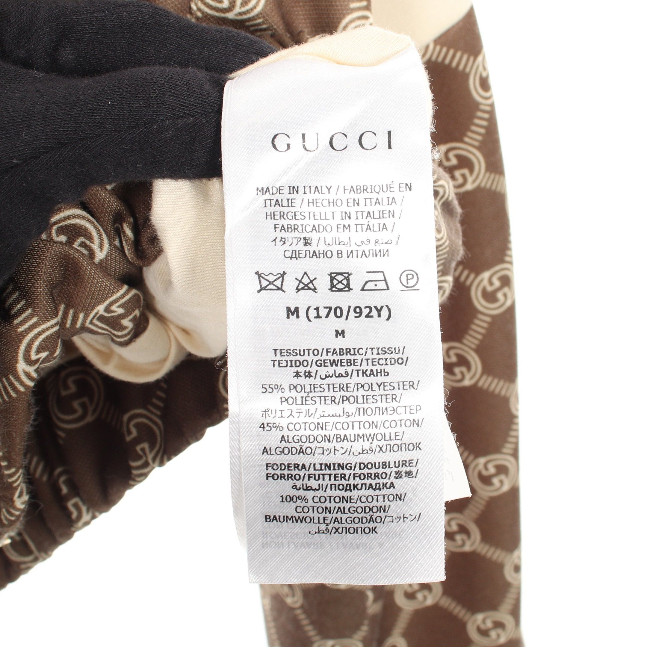 Gucci Gucci Interlocking G Sherry Line Blouson Cotton Brown Multicolor Size ONE SIZE - 4 Thumbnail