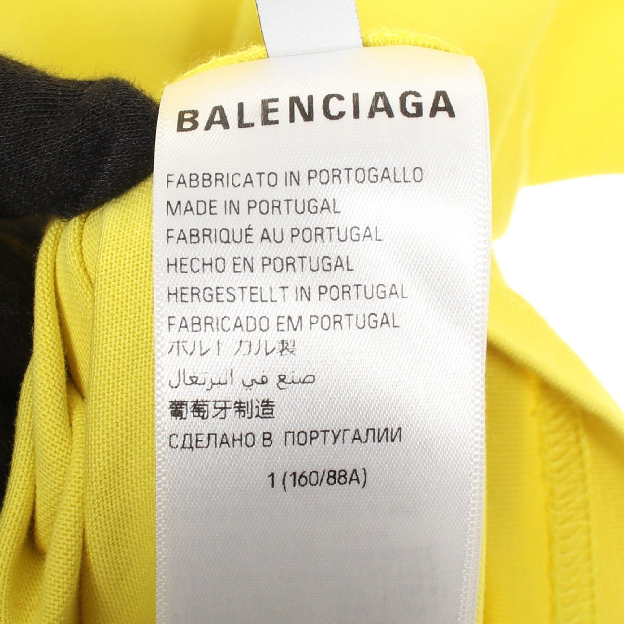 Balenciaga Balenciaga Sample Sticker T-Shirt Cotton Yellow Size ONE SIZE - 5 Thumbnail