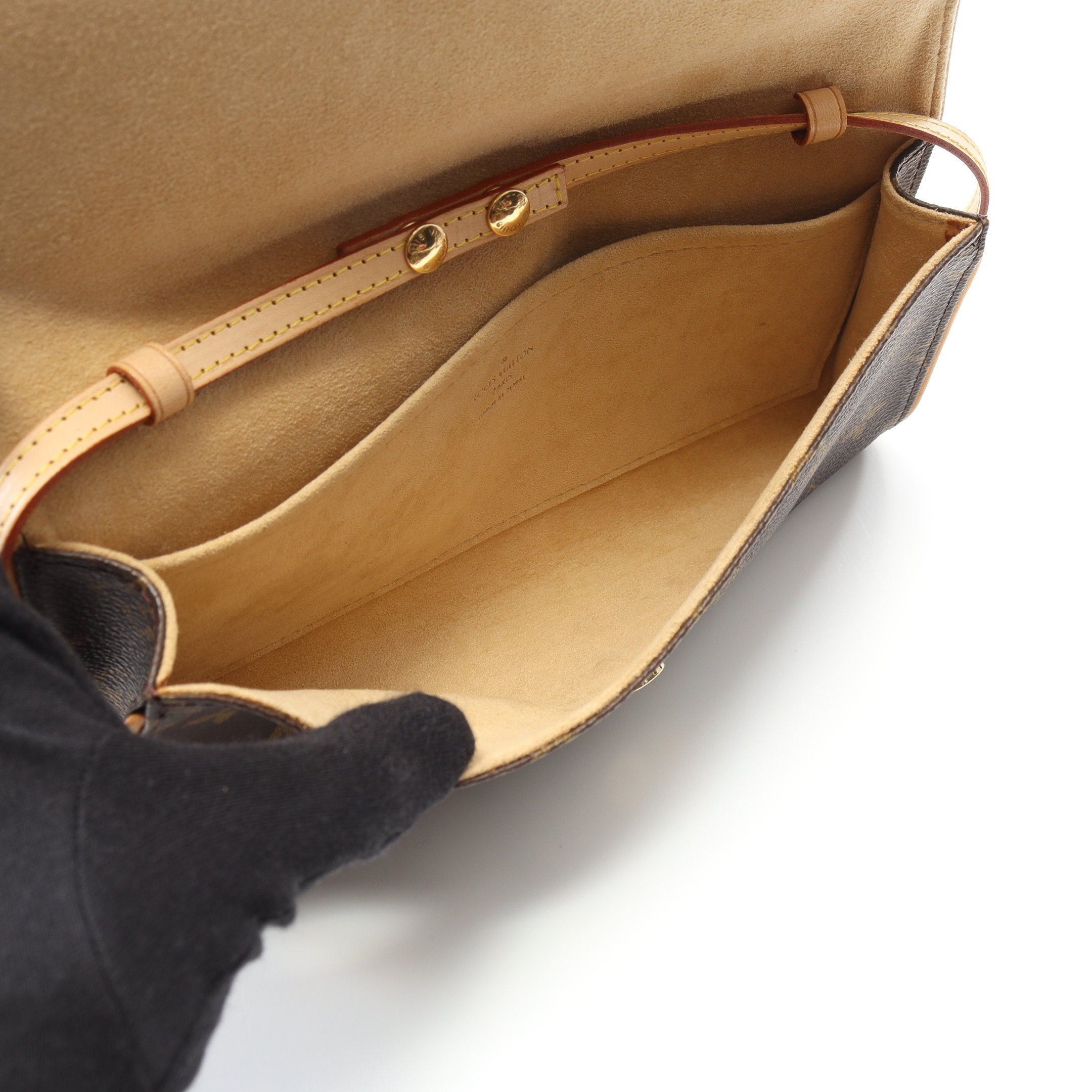 Louis Vuitton Louis Vuitton Pochette Twin Gm Monogram Shoulder Bag Leather Brown Size ONE SIZE - 3 Thumbnail