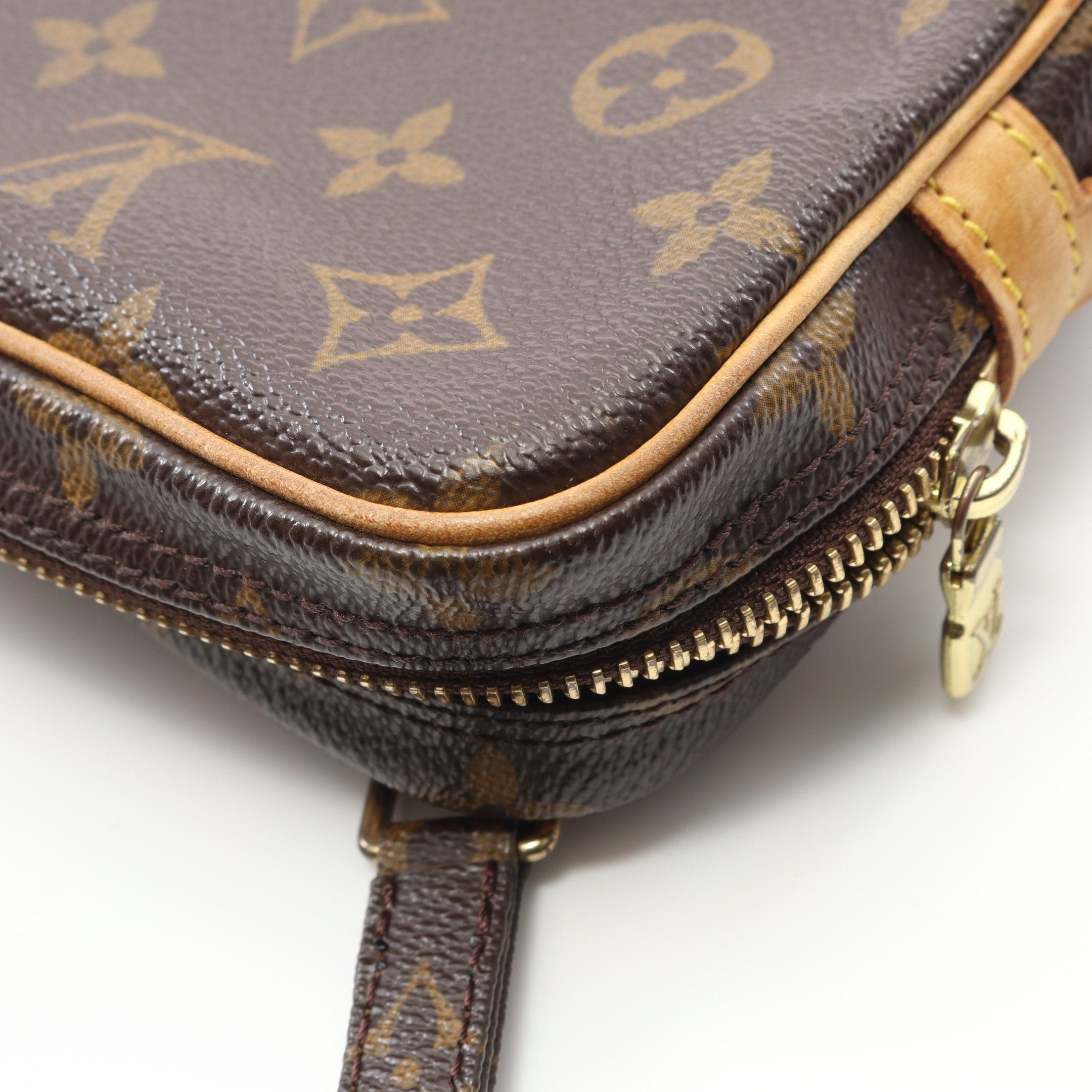 Louis Vuitton Louis Vuitton Marly Monogram Shoulder Bag Leather Brown Size ONE SIZE - 11 Thumbnail
