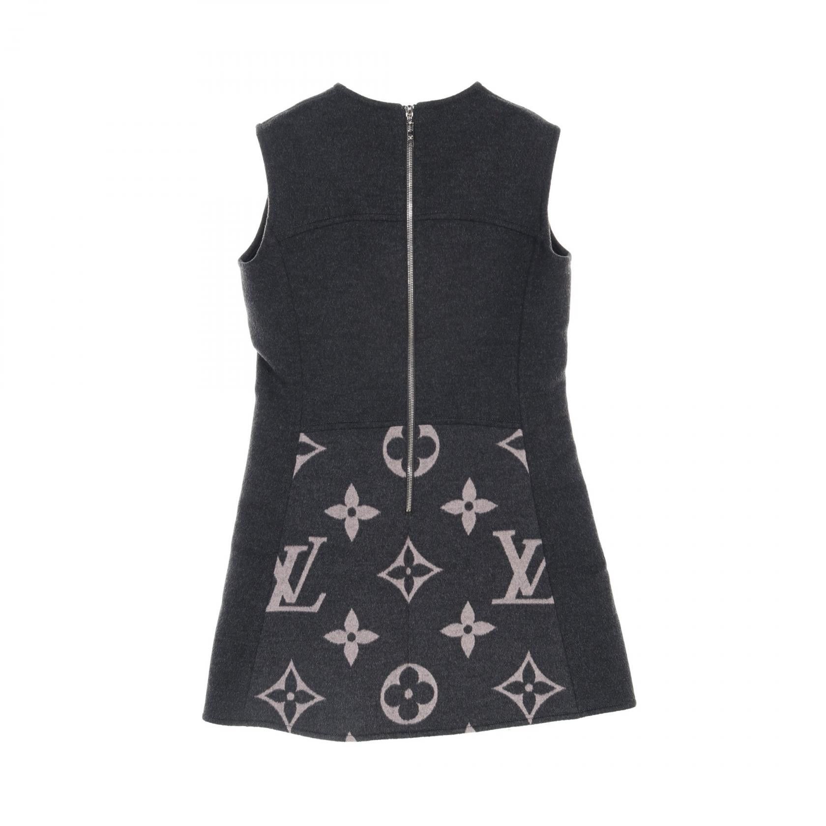 Louis Vuitton Louis Vuitton Louis Vuitton Monogram Wool Silk Dress Others Dresses RW202W TUV FJDR04 Size ONE SIZE - 2 Thumbnail