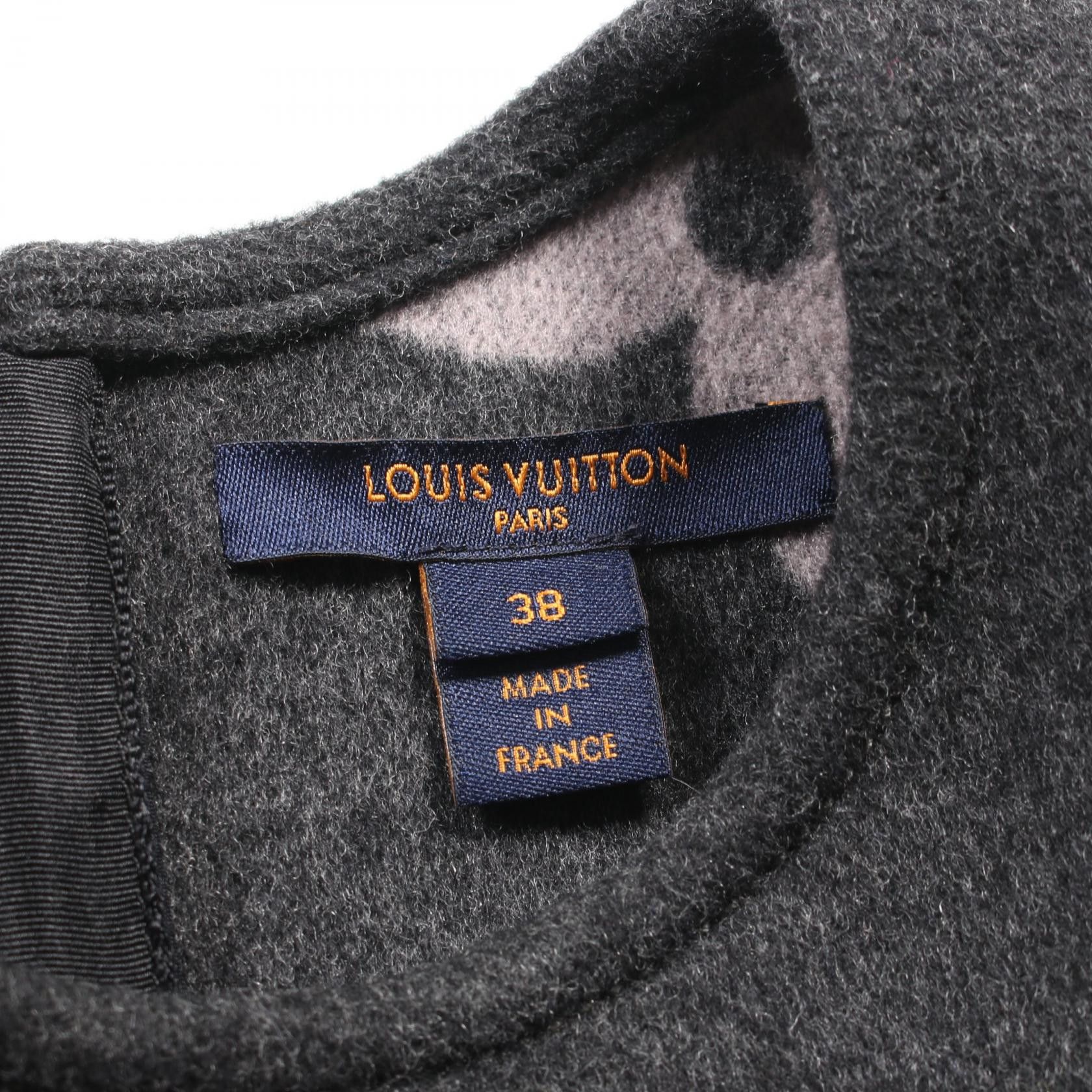 Louis Vuitton Louis Vuitton Louis Vuitton Monogram Wool Silk Dress Others Dresses RW202W TUV FJDR04 Size ONE SIZE - 3 Thumbnail