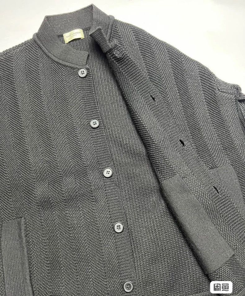Saint Laurent Paris Saint Laurent Wool Cardigan Jacket for Men Size US M / EU 48-50 / 2 - 5 Thumbnail