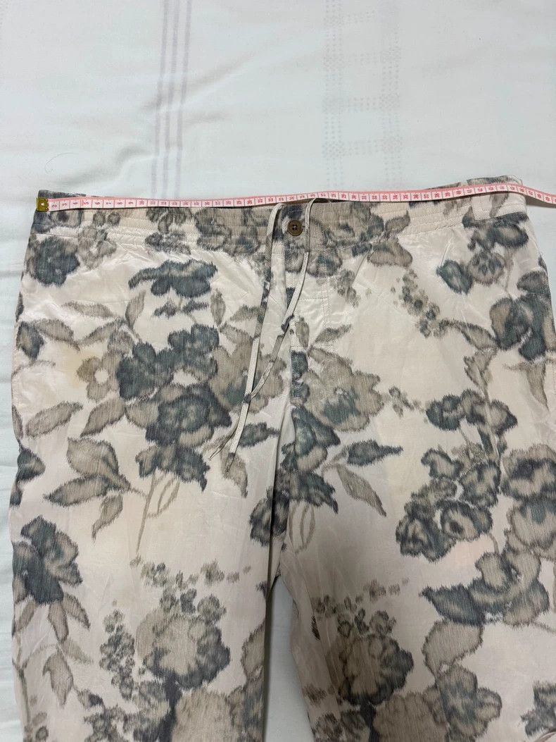 Hermes Silk Casual Pants with Drawstring