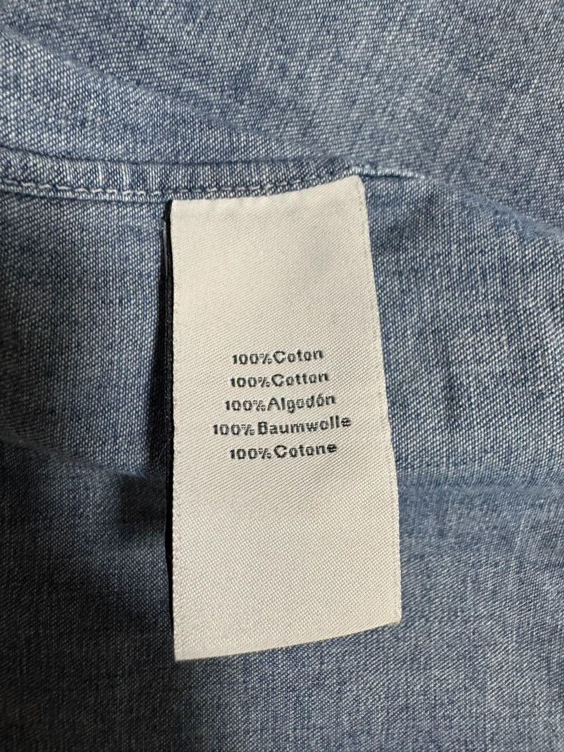 Hermes Hermes Short Sleeve Denim Shirt Jacket Size US M / EU 48-50 / 2 - 8 Thumbnail