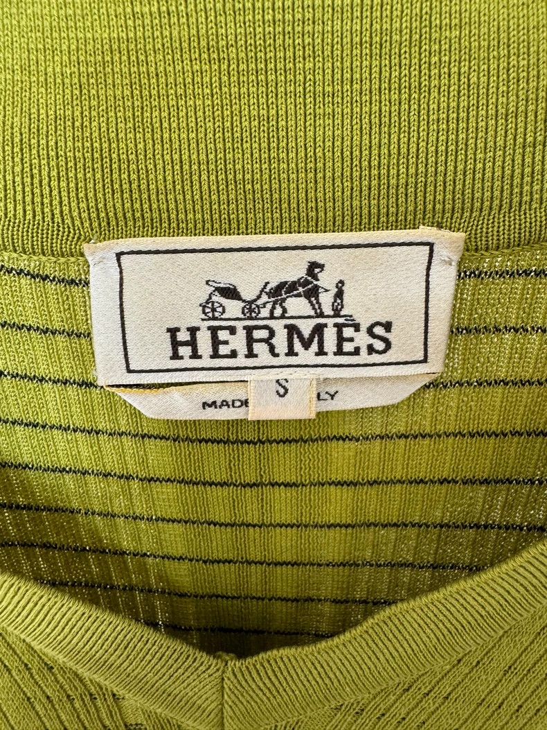 Hermes Hermes Short Sleeve Knitted T-shirt Size S Size US S / EU 44-46 / 1 - 2 Thumbnail