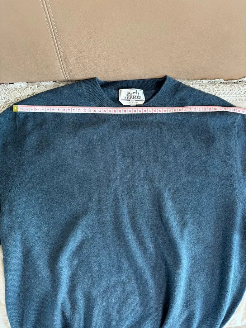 Hermes Hermes Cashmere Sweater Size L Blue Color Size US L / EU 52-54 / 3 - 4 Thumbnail