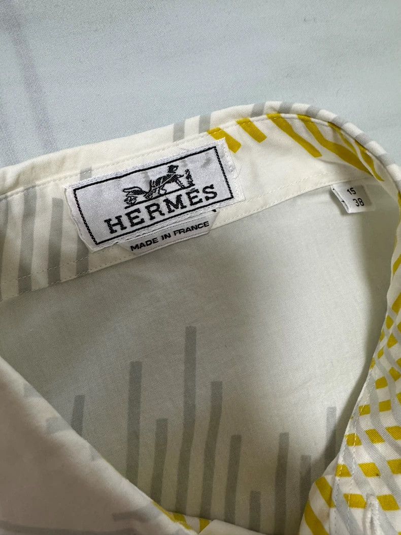 Hermes Hermes Shirt with Unique Artful Design Size US M / EU 48-50 / 2 - 7 Thumbnail