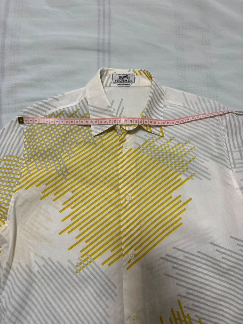 Hermes Hermes Shirt with Unique Artful Design Size US M / EU 48-50 / 2 - 3 Thumbnail