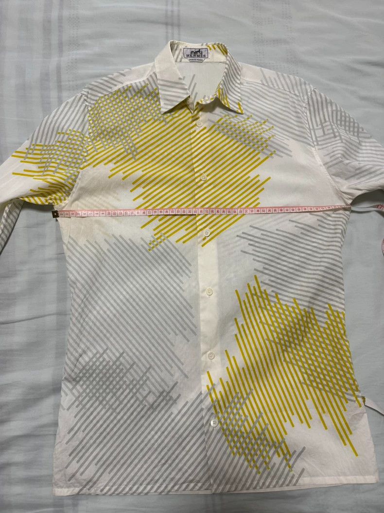 Hermes Hermes Shirt with Unique Artful Design Size US M / EU 48-50 / 2 - 4 Thumbnail