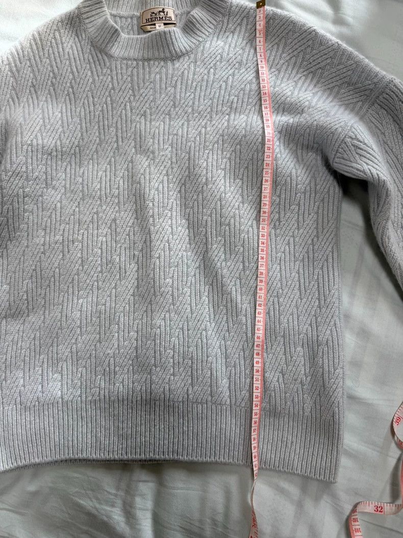 Hermes Hermes Cashmere Sweater in Ice Blue Color Size US M / EU 48-50 / 2 - 8 Thumbnail