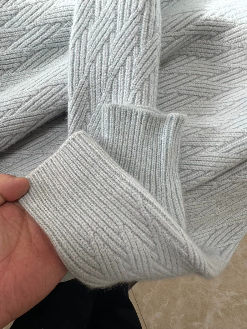 Hermes Hermes Cashmere Sweater in Ice Blue Color Size US M / EU 48-50 / 2 - 5 Thumbnail