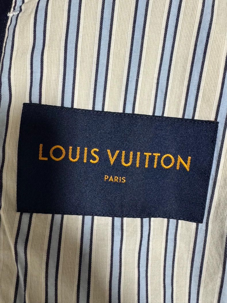 Louis Vuitton Louis Vuitton Blue Wool Jacket with Embroidery Size US M / EU 48-50 / 2 - 7 Thumbnail