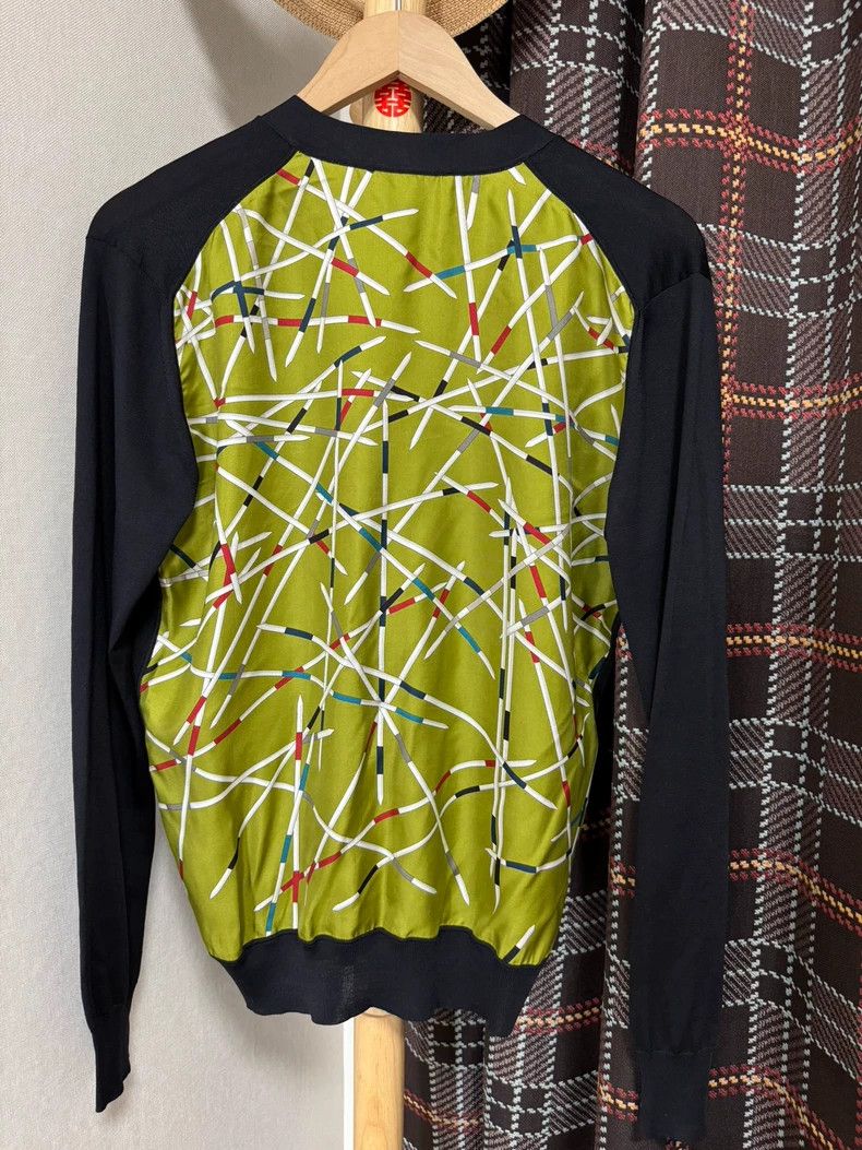 Hermes Hermes Men's Knitted Cardigan 100% Silk Size US S / EU 44-46 / 1 - 2 Thumbnail