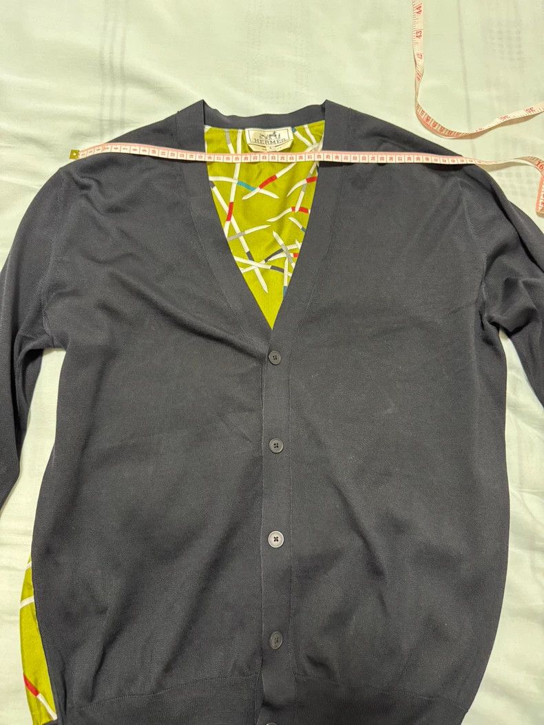 Hermes Hermes Men's Knitted Cardigan 100% Silk Size US S / EU 44-46 / 1 - 3 Thumbnail