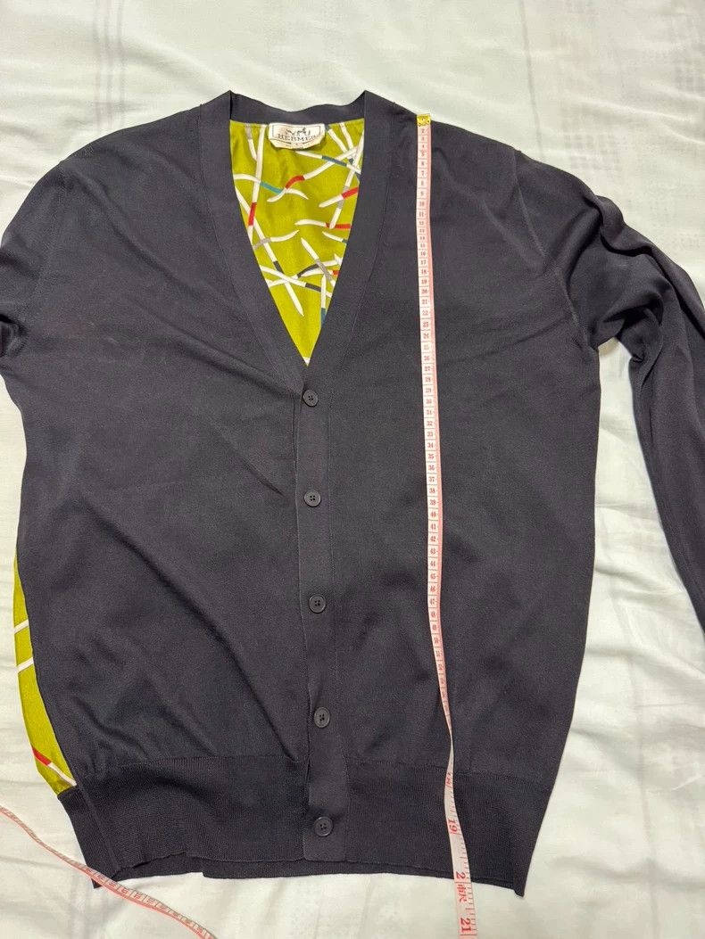 Hermes Hermes Men's Knitted Cardigan 100% Silk Size US S / EU 44-46 / 1 - 5 Thumbnail