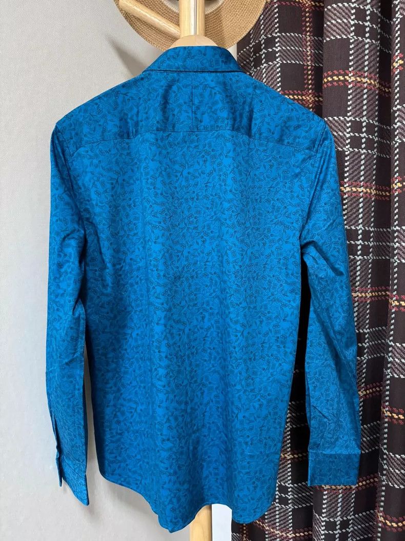 Hermes Hermes Shirt with Classic Pattern and High-Quality Color Size US L / EU 52-54 / 3 - 2 Thumbnail