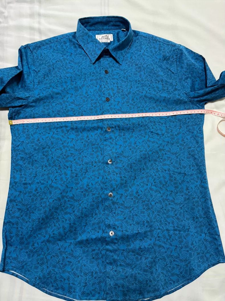 HERMES　サマーシャツ Hermes Shirt with Classic Pattern and High-Quality Color