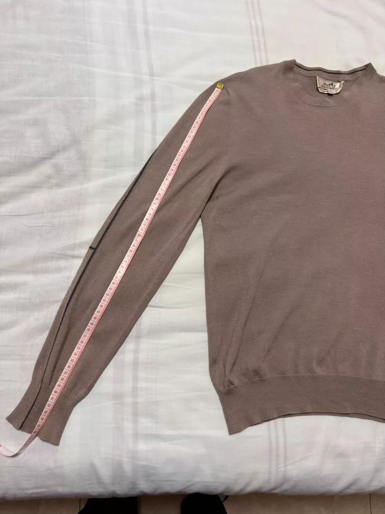 Hermes Hermes Cashmere Sweater in Elegant Light Gray Size US M / EU 48-50 / 2 - 6 Thumbnail