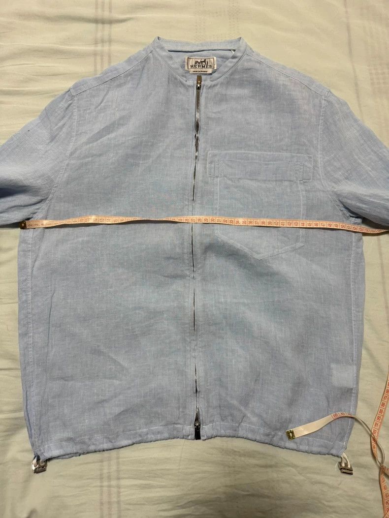 Hermes Hermes Linen Short Sleeve Jacket Shirt Size US M / EU 48-50 / 2 - 4 Thumbnail