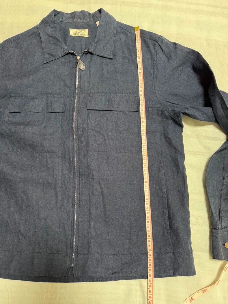 Hermes Hermes Linen Jacket Fashionable and Comfortable Size US L / EU 52-54 / 3 - 4 Thumbnail