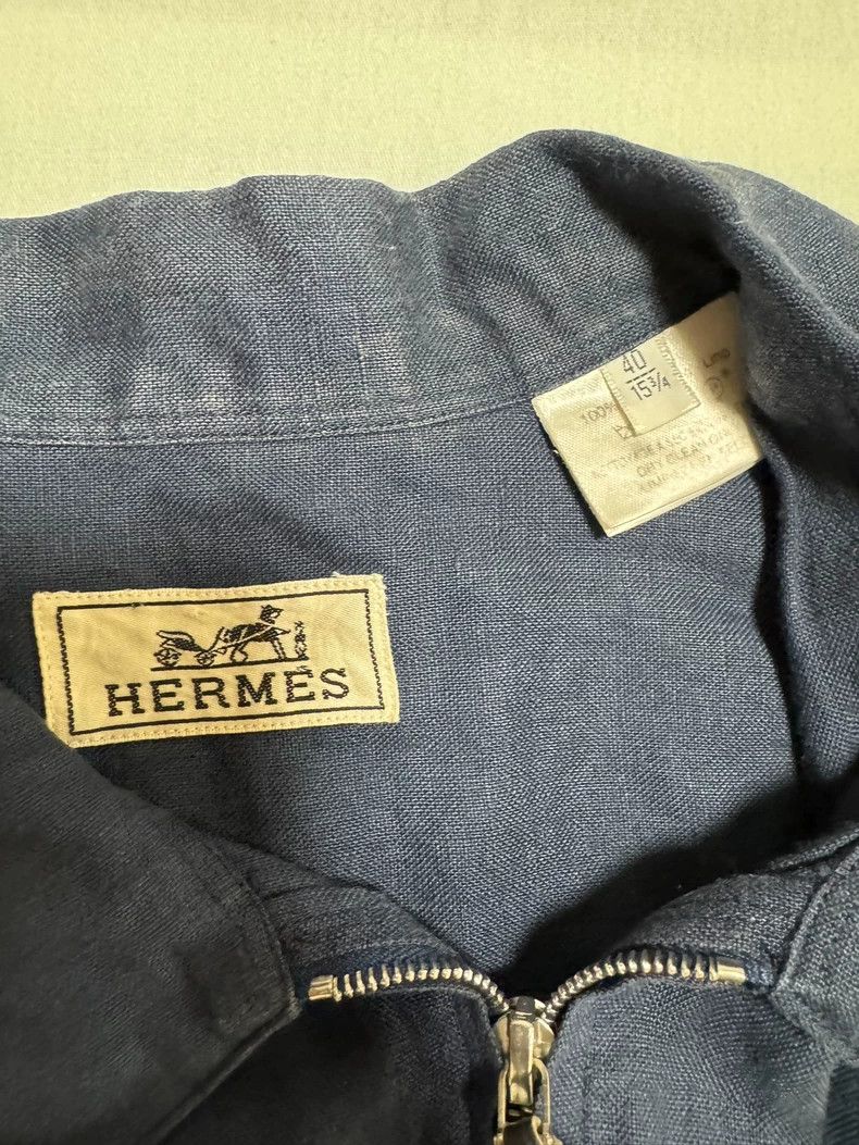 Hermes Hermes Linen Jacket Fashionable and Comfortable Size US L / EU 52-54 / 3 - 6 Thumbnail