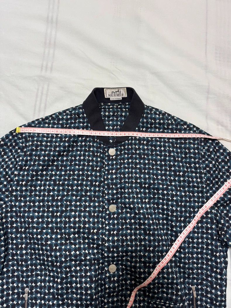 Hermes Hermes Short Sleeve Jacket Shirt Size US L / EU 52-54 / 3 - 3 Thumbnail