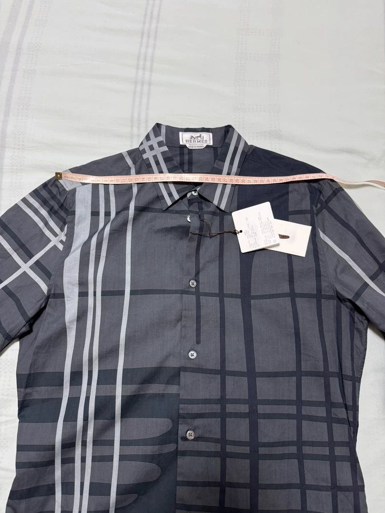 Hermes Hermes Patterned Long Sleeve Shirt for Men Size US M / EU 48-50 / 2 - 3 Thumbnail