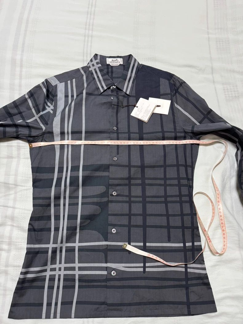 Hermes Hermes Patterned Long Sleeve Shirt for Men Size US M / EU 48-50 / 2 - 4 Thumbnail